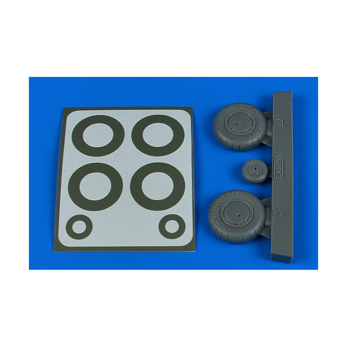 Bf 108 wheels & paint masks - early for Eduard - Aires 2245