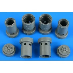 F-5E/F Tiger II exhaust nozzles for KITTY HAWK, 1/32 - Aires 2250