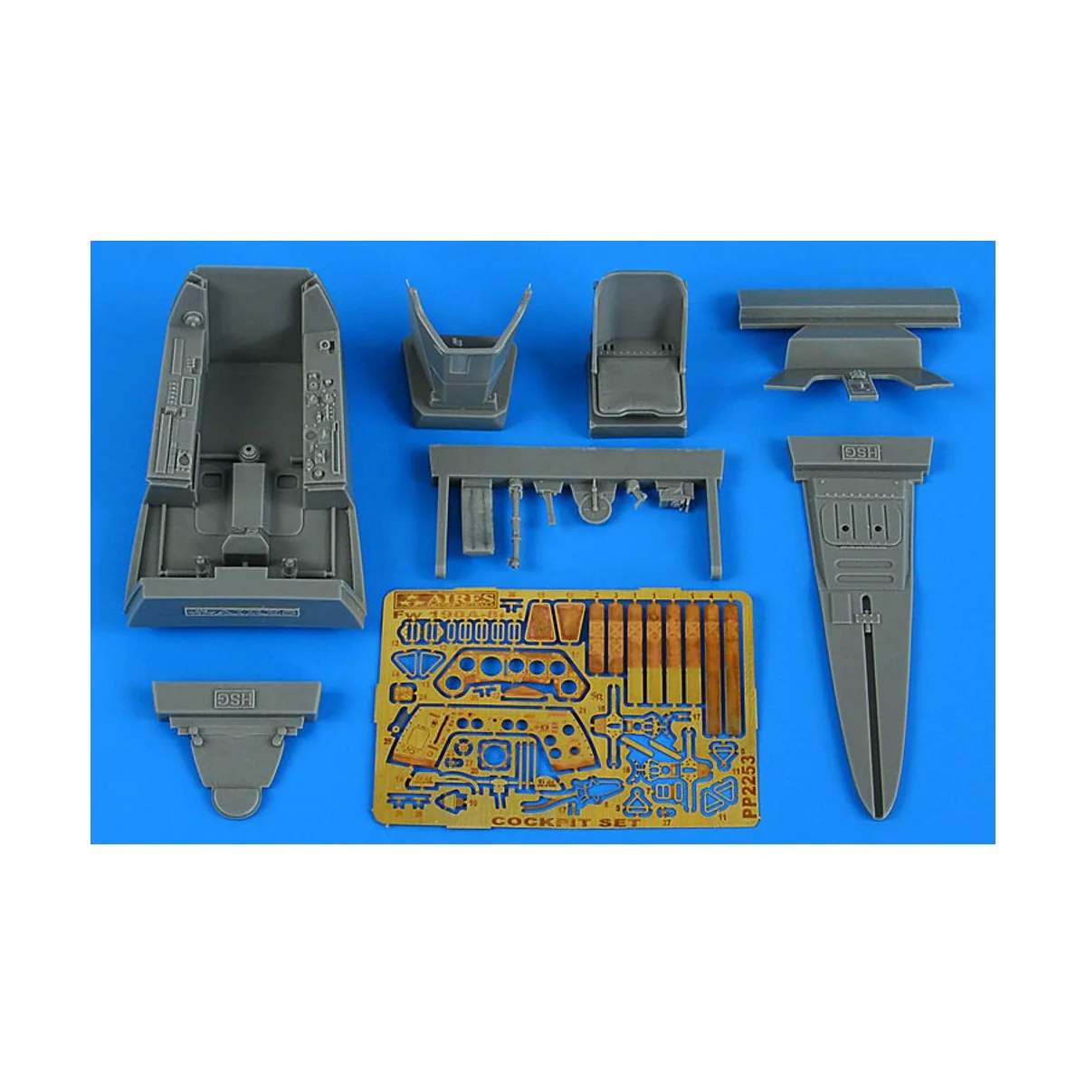 Fw 190A-8 cockpit set for HASEGAWA, 1/32 - Aires 2253 Fw 190A-8 cockpit set for HASEGAWA, 1/32 - Aires 2253