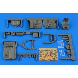 Macchi MC.202 cockpit set - early v., 1/32 - Aires 2276