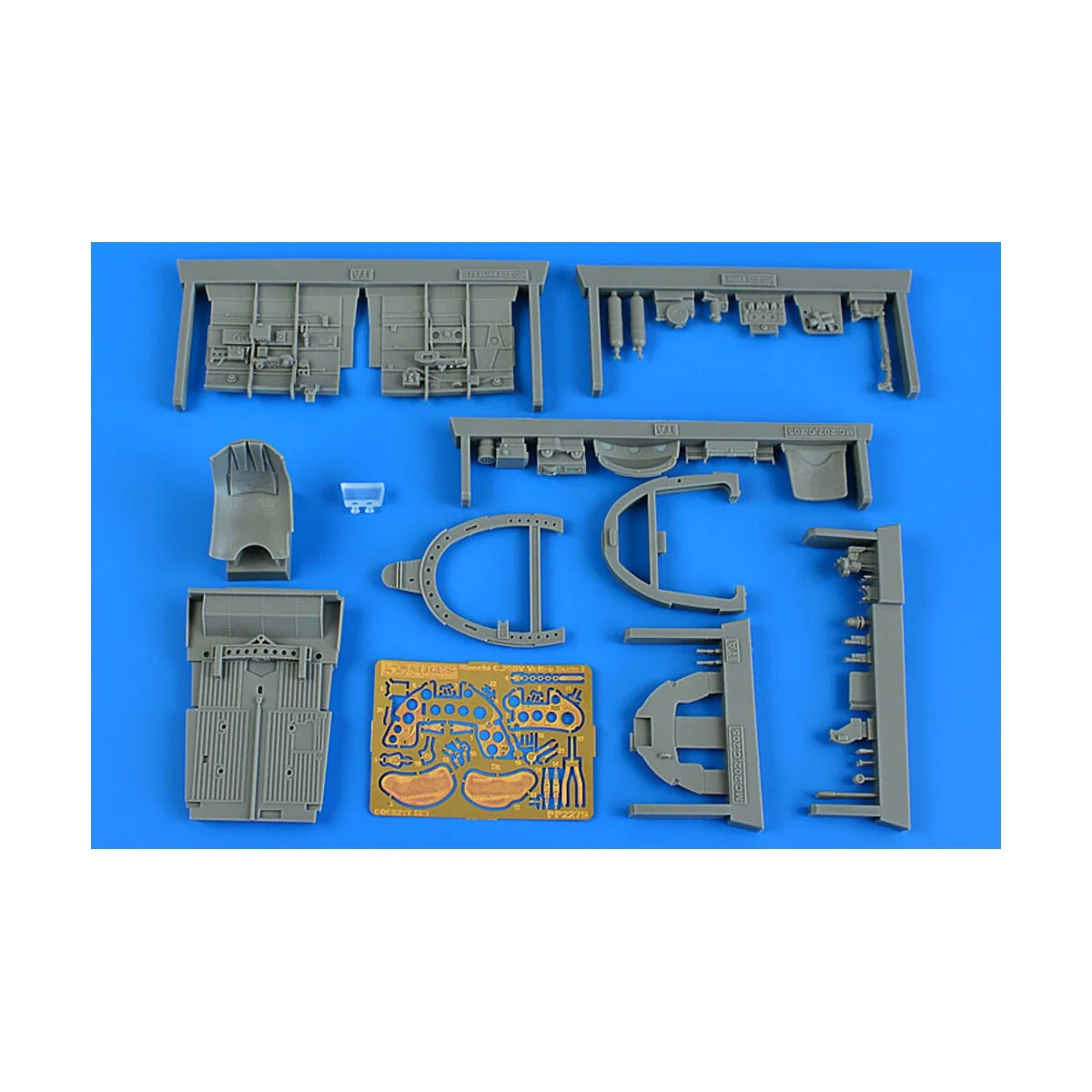 Macchi C.205V serie I cockpit set ITALERI - Aires 2279