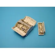 F-16 Falcon Fahrwerkschächte für Hasegawa Bausatz, 1/48 - Aires 4194