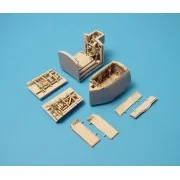 AV-8B Harrier Fahrwerkschächte für Hasegawa Bausatz - Aires 4201