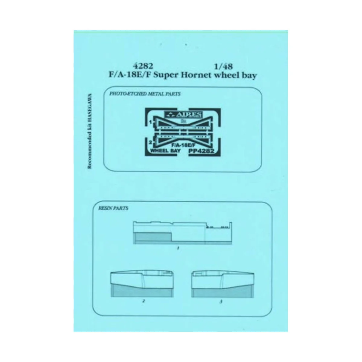 F/A-18E/F Super Hornet wheel bay Für Hasegawa Bausatz, 1/48 - Aires...