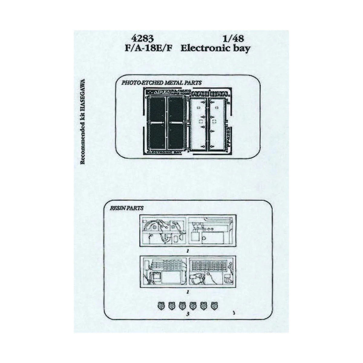 F/A-18E/F Super Hornet electronic bay für Hasegawa Bausatz, 1/48 - ... F/A-18E/F Super Hornet electronic bay für Hasegawa Bausatz, 1/48 - ...