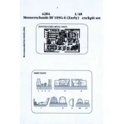 Messerschmitt Bf 109G-6 cockpit set Early version, 1/48 - Aires 4284