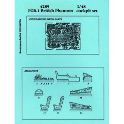 British Phantom FGR.1 Cockpit Set für Hasegawa Bausatz - Aires 4285