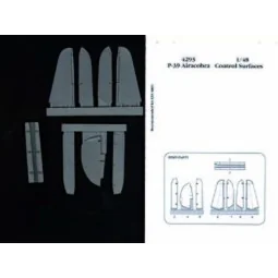 P-39 Airacobra control surfaces für Eduard-Bausatz - Aires 4293