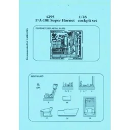 F/A-18E Super Hornet Cockpit, 1/48 - Aires 4295