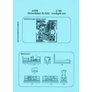 Dewoitine D.520 Cockpit Set für Tamiya Bausatz, 1/48 - Aires 4298 Dewoitine D.520 Cockpit Set für Tamiya Bausatz, 1/48 - Aires 4298