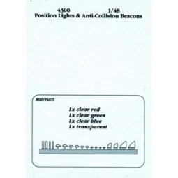 Position lights & anti-collision beacons, 1/48 - Aires 4300