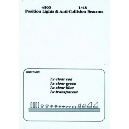Position lights & anti-collision beacons, 1/48 - Aires 4300