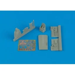 P-40B cockpit set Für Trumpeter Bausatz., 1/48 - Aires 4301