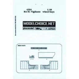 RA-5C Vigilante wheel bay Für Trumpeter Bausatz, 1/48 - Aires 4304