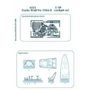 FW 190A-8 cockpit set Für Eduard-Bausatz - Aires 4313