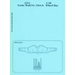 FW 190A-8 wheel bay Für Eduard-Bausatz - Aires 4314