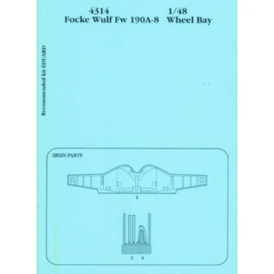 FW 190A-8 wheel bay Für Eduard-Bausatz - Aires 4314