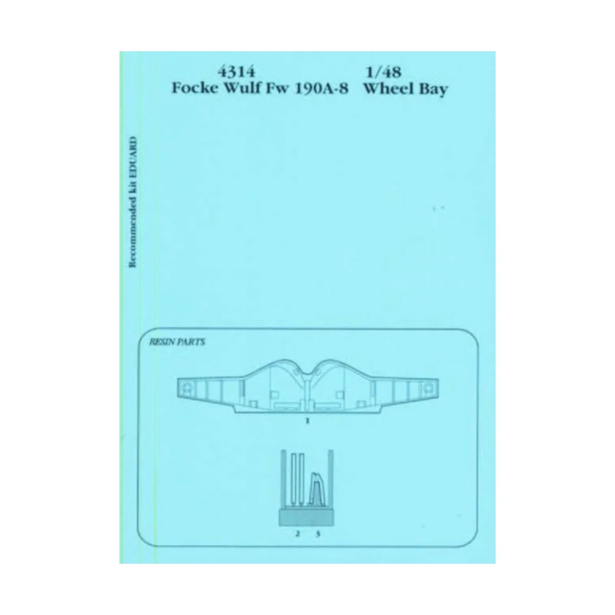 FW 190A-8 wheel bay Für Eduard-Bausatz, 1/48 - Aires 4314