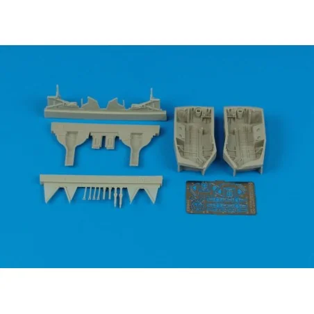 F6F-3/5 Hellcat wheel bay für Eduard Bausatz, 1/48 - Aires 4357