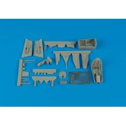 He 162A Cockpit Set And Wheel Bay für Tamiya Bausatz - Aires 4359