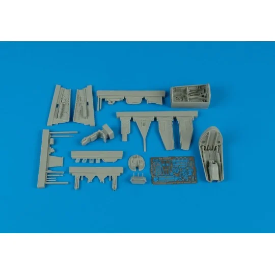 He 162A Cockpit Set And Wheel Bay für Tamiya Bausatz - Aires 4359