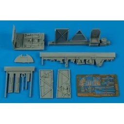 Hawker Typhoon Mk.IB car door Cockpit set für Hasegawa Bausatz, 1/4...