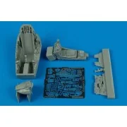 J35FS Draken cockpit set für Hasegawa Bausatz, 1/48 - Aires 4375 J35FS Draken cockpit set für Hasegawa Bausatz, 1/48 - Aires 4375