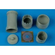 F16C Falcon block 25/32 exhaust nozzle für Tamiya Bausatz - Aires 4387