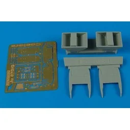 Junkers Ju 87D Stuka air coolers für Hasegawa Bausatz, 1/48 - Aires...