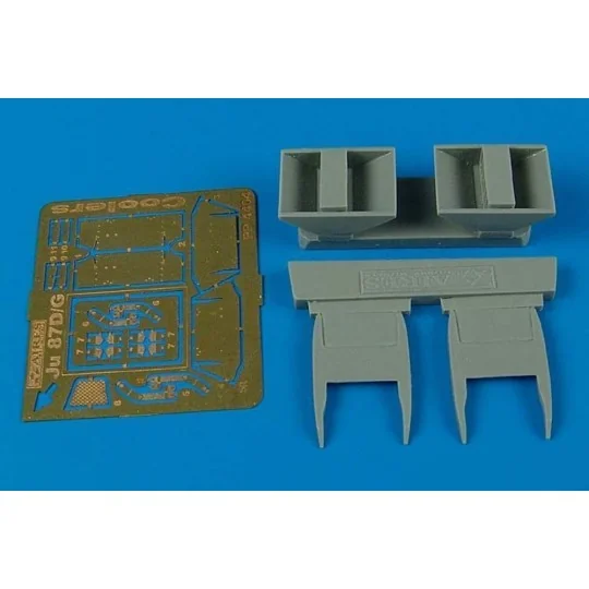 Junkers Ju 87D Stuka air coolers für Hasegawa Bausatz, 1/48 - Aires...