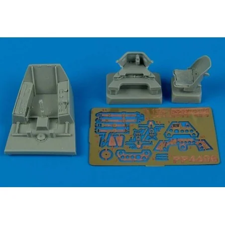 Fw Ta 152H-1 cockpit set Für Italeri Bausatz, 1/48 - Aires 4406