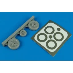 F-105 Thunderchief wheels & paint masks für Trumpeter Bausatz, 1/48...