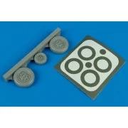 F-105 Thunderchief wheels & paint masks für Trumpeter Bausatz, 1/48... F-105 Thunderchief wheels & paint masks für Trumpeter Bausatz, 1/48...