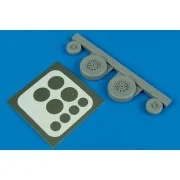 Phantom FGR.2 wheels & paint masks für Hasegawa Bausatz - Aires 4415