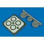 MiG-17 Fresco wheels & paint masks für Hobby Boss Bausatz - Aires 4416