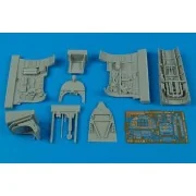 Spitfire Mk. V cockpit set für Hasegawa Bausatz - Aires 4418