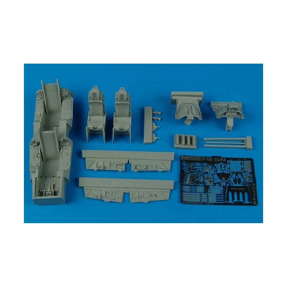 F-16I Sufa cockpit set für Hasegawa Bausatz, 1/48 - Aires 4422 F-16I Sufa cockpit set für Hasegawa Bausatz, 1/48 - Aires 4422
