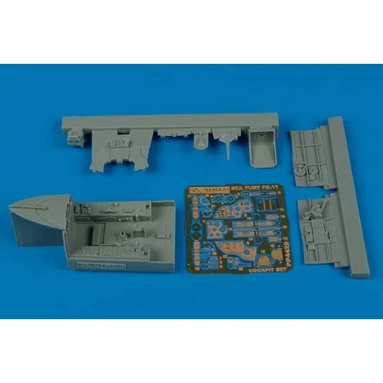 Sea Fury cockpit set für Trumpeter Bausatz, 1/48 - Aires 4429 Sea Fury cockpit set für Trumpeter Bausatz, 1/48 - Aires 4429
