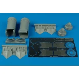 F-22A Raptor exhaust nozzle für Academy Bausatz, 1/48 - Aires 4430