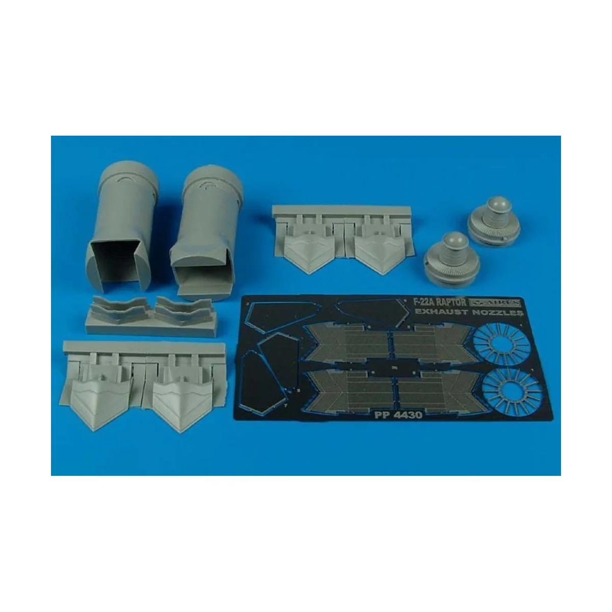 F-22A Raptor exhaust nozzle für Academy Bausatz, 1/48 - Aires 4430 F-22A Raptor exhaust nozzle für Academy Bausatz, 1/48 - Aires 4430