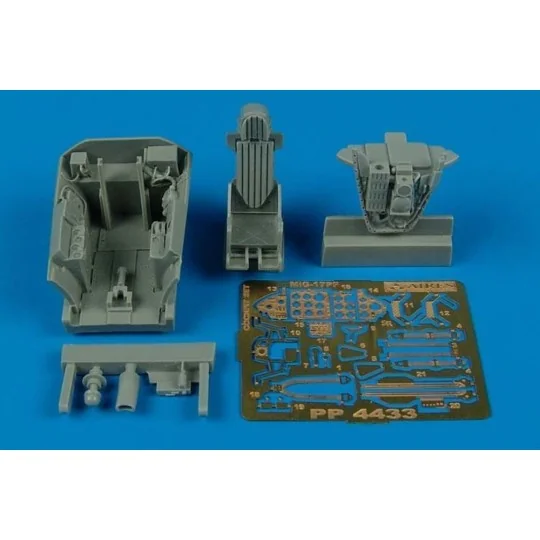 MiG-17PF Fresco D cockpit set für Hobby Boss Bausatz - Aires 4433