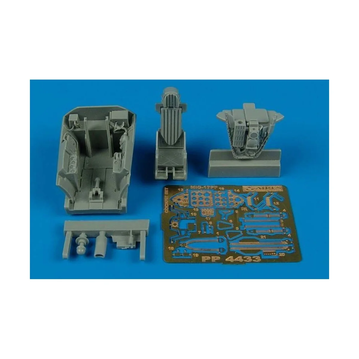 MiG-17PF Fresco D cockpit set für Hobby Boss Bausatz, 1/48 - Aires ... MiG-17PF Fresco D cockpit set für Hobby Boss Bausatz, 1/48 - Aires ...