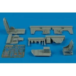 P-400 Airacobra cockpit set für Hasegawa Bausatz - Aires 4435