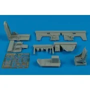 P-400 Airacobra cockpit set für Hasegawa Bausatz - Aires 4435