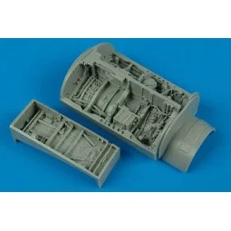 F-16C/D Falcon wheel bays for Kinetic, 1/48 - Aires 4439