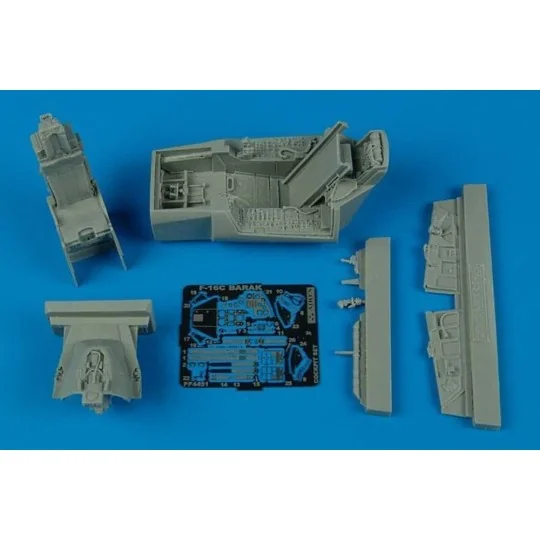F-16C Barak cockpit set for Hasegawa, 1/48 - Aires 4451 F-16C Barak cockpit set for Hasegawa, 1/48 - Aires 4451