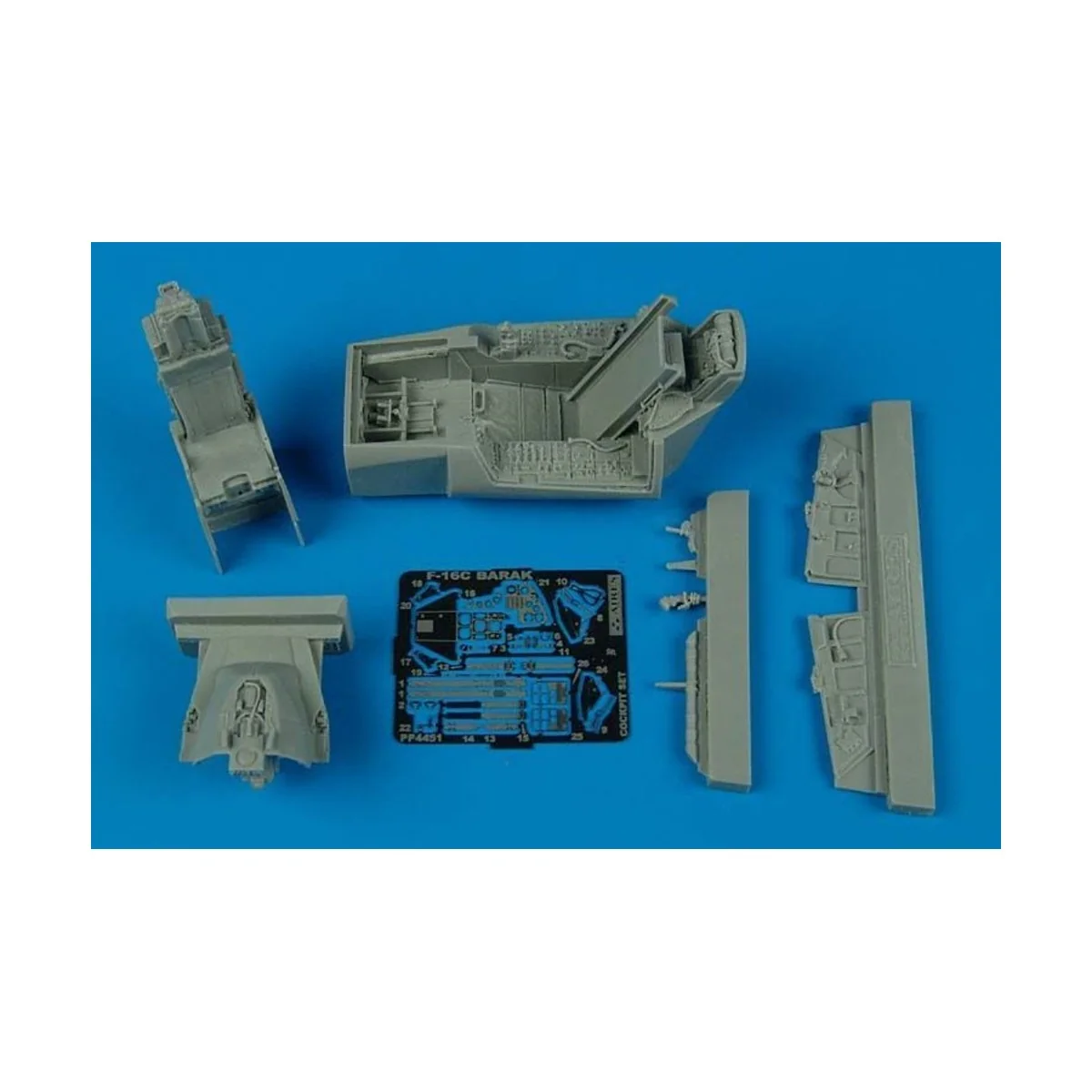 F-16C Barak cockpit set for Hasegawa - Aires 4451