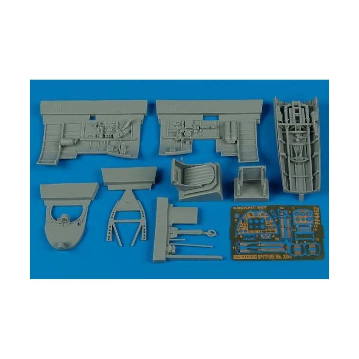 Spitfire Mk.XIV cockpit set for Academy, 1/48 - Aires 4462