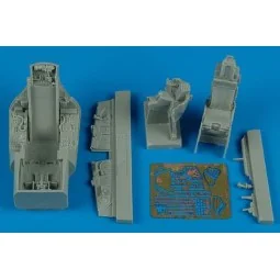 F-16A MLU Falcon cockpit set (KINETIC), 1/48 - Aires 4470