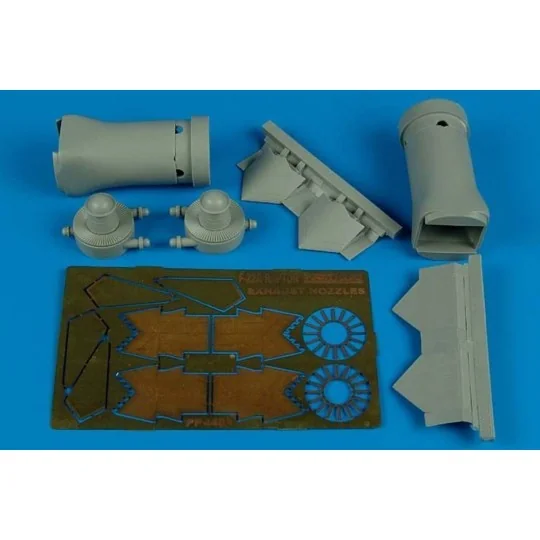 F/A-22 Raptor exhaust nozzles-closed HAS, 1/48 - Aires 4481